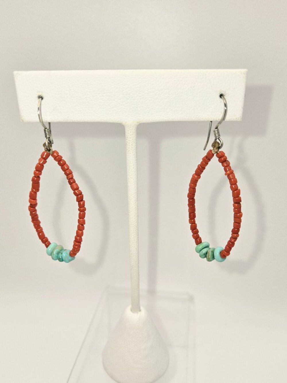 Jacla Style Coral Heishi Earrings